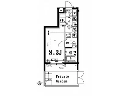 アクサス中野中央(1K/1階)の間取り写真