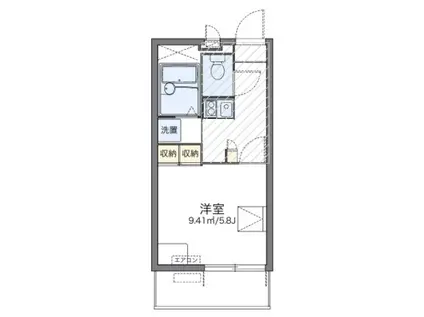 レオパレス小池(1K/3階)の間取り写真