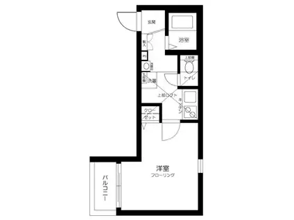 CASA DOLCE HIGASHI NAKANO(1K/3階)の間取り写真