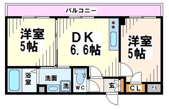 グリーンハウス 東京外国語大学受験生事前予約可能物件(ワンルーム/1階)の間取り写真