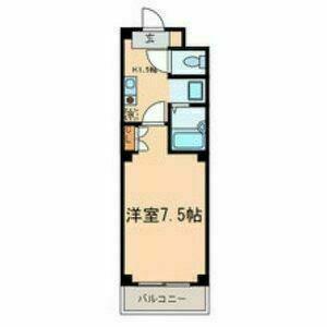 エクセレント栄光(1K/4階)の間取り写真