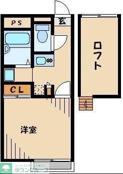 レオパレスNISHIGAIII(1K/2階)の間取り写真