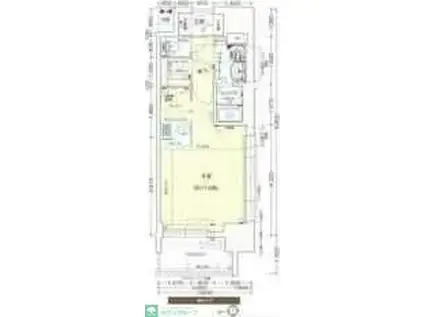 プレサンスジェネ葵(1K/8階)の間取り写真