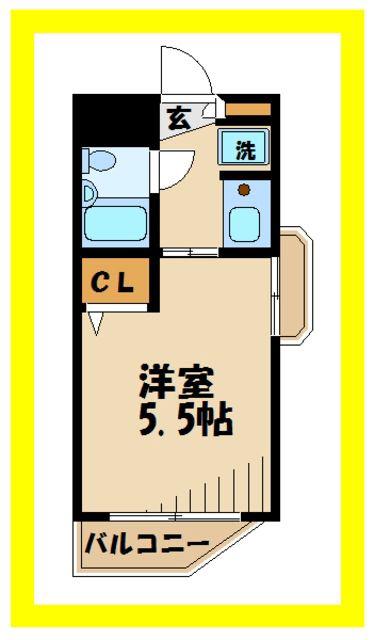 DOM梶ケ谷(1K/4階)の間取り写真