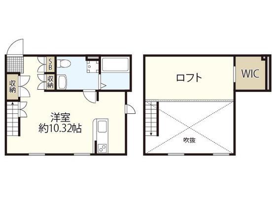 プリマガーデン岡山 弐番館(ワンルーム/1階)の間取り写真