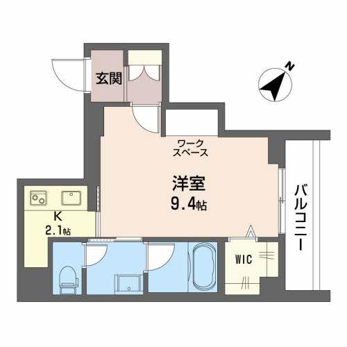 FELICEMINA(1K/4階)の間取り写真