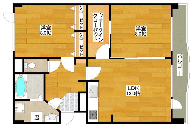 リテラシー江坂ビル(3LDK/5階)の間取り写真