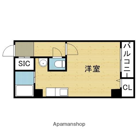 サンリーベII番館(1K/5階)の間取り写真