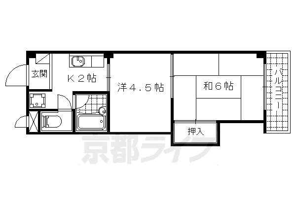 ADOVANCEI(2K/2階)の間取り写真