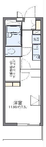 レオパレスエターナルI(1K/2階)の間取り写真