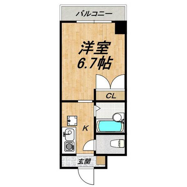 NK守山(1K/2階)の間取り写真