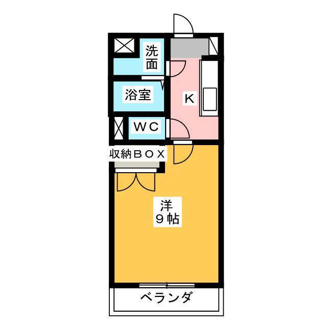 アイレット(1K/1階)の間取り写真