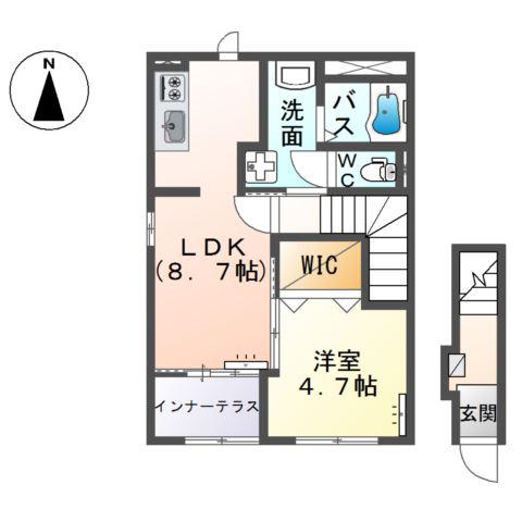 ドリーム シーティー(1LDK/2階)の間取り写真