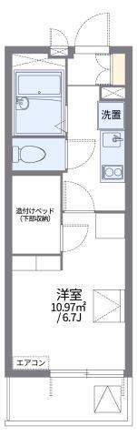 レオパレスNAGATA(1K/4階)の間取り写真