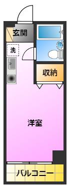 マイナビSTAYパレス武蔵小杉駅北口(ワンルーム/7階)の間取り写真