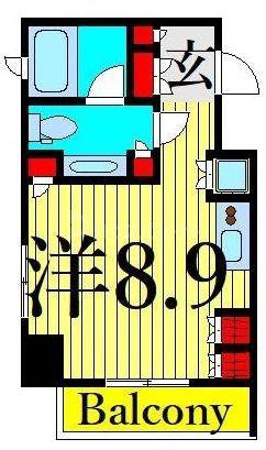 ステイシス町屋(ワンルーム/9階)の間取り写真