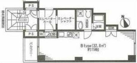 フルエント蔵前(ワンルーム/5階)の間取り写真