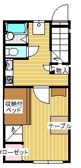レフィナード(1K/2階)の間取り写真