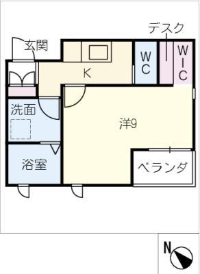 AWARD PREMIER(1K/1階)の間取り写真