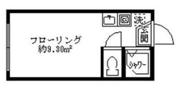 グレーススペイス(ワンルーム/1階)の間取り写真