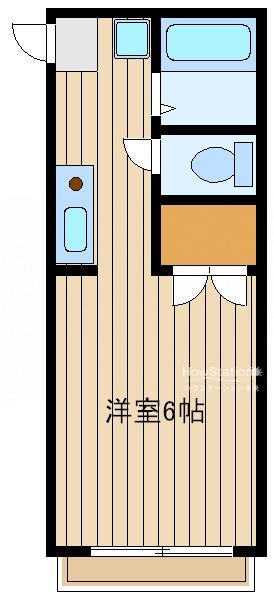 マッシュハイム(1K/2階)の間取り写真