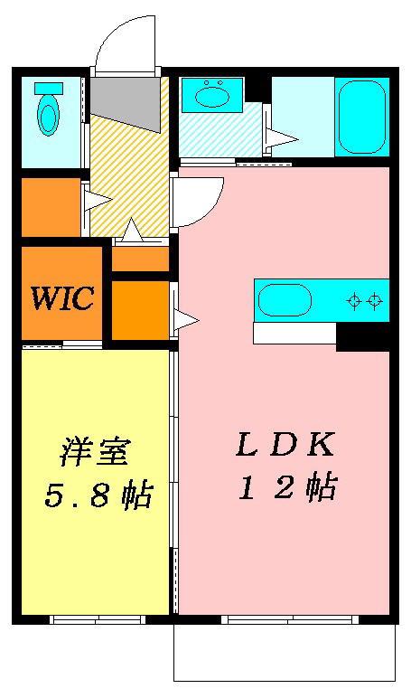 シャーメゾン柏I(1LDK/2階)の間取り写真