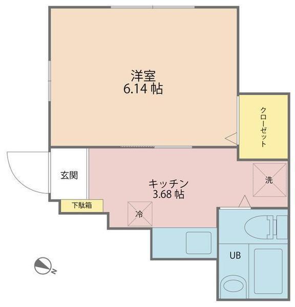アイコンフォート(1K/2階)の間取り写真