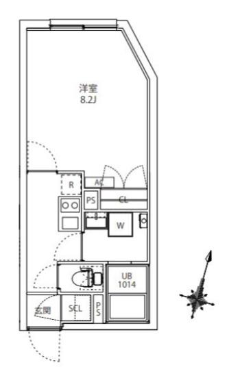 MAXIV CITY板橋区役所前(1K/3階)の間取り写真
