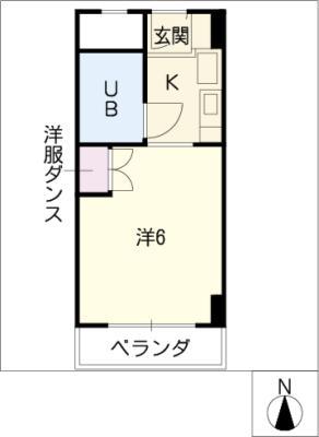 メゾン・ド・デューク(1K/4階)の間取り写真