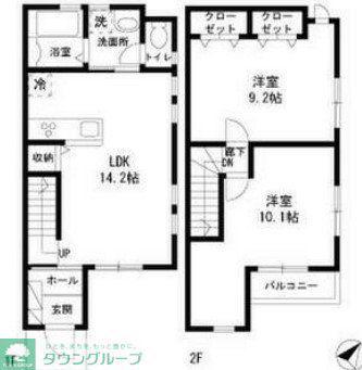 永福町アーバンハウス(2LDK/1階)の間取り写真