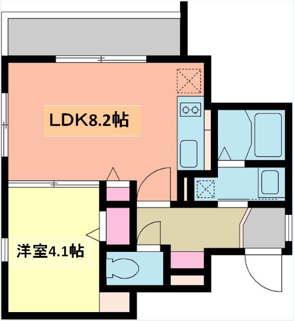 キャニス・メジャー(1LDK/5階)の間取り写真