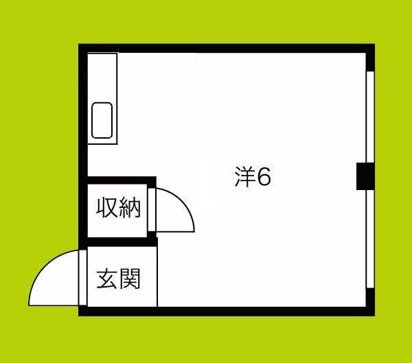 エクセル今里(ワンルーム/1階)の間取り写真