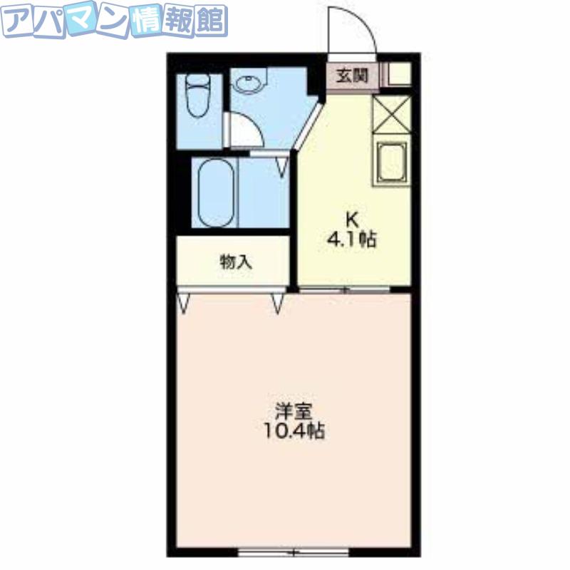 ディアコート 99(1K/2階)の間取り写真