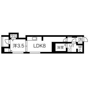 PLUVIUS ARCUS NAGOYA(1LDK/1階)の間取り写真