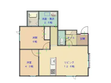 MARSH63(2LDK/2階)の間取り写真