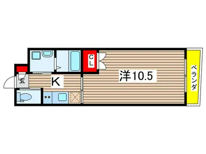 MTマンション(1K/1階)の間取り写真