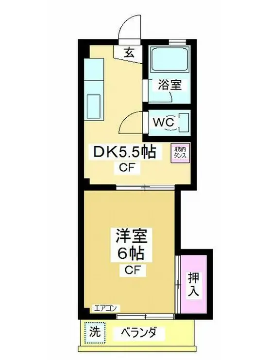 泉ハイツ 3階階 間取り