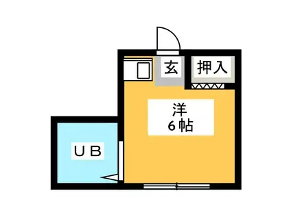 コーポラス長良(ワンルーム/2階)の間取り写真