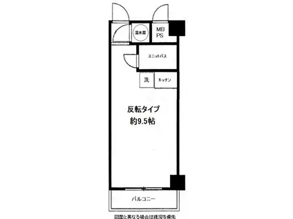 ライオンズマンション平沼第3(ワンルーム/5階)の間取り写真