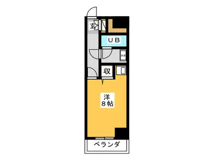 ライオンズマンション西新井本町第2(ワンルーム/2階)の間取り写真
