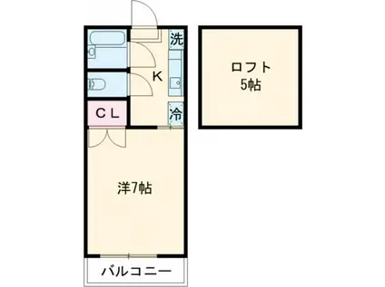 モンシャトー・オキ(1K/2階)の間取り写真