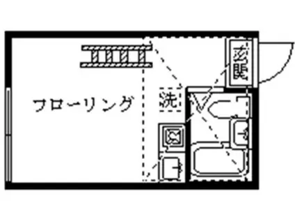 ライフピアフォルテ(ワンルーム/2階)の間取り写真
