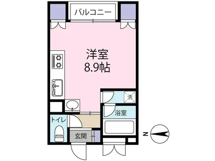 LUMIERRE SHINKAMATA(ワンルーム/2階)の間取り写真