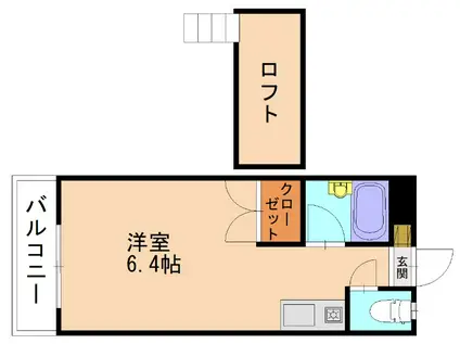 コーポ石松(1K/2階)の間取り写真