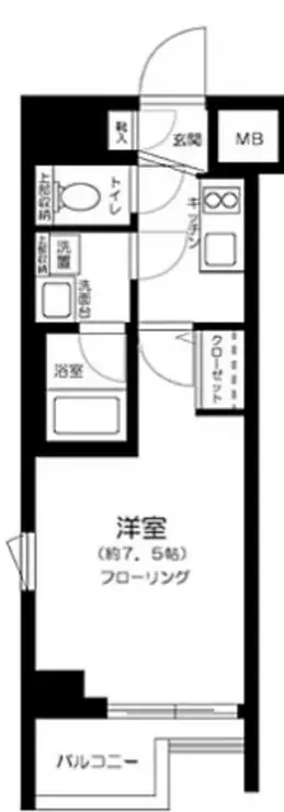 フェニックス市谷本村町 2階階 間取り