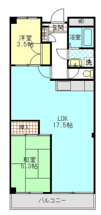 辻村マンション 5階階 間取り