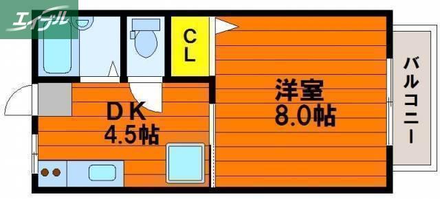 FINO AOE(1DK/1階)の間取り写真