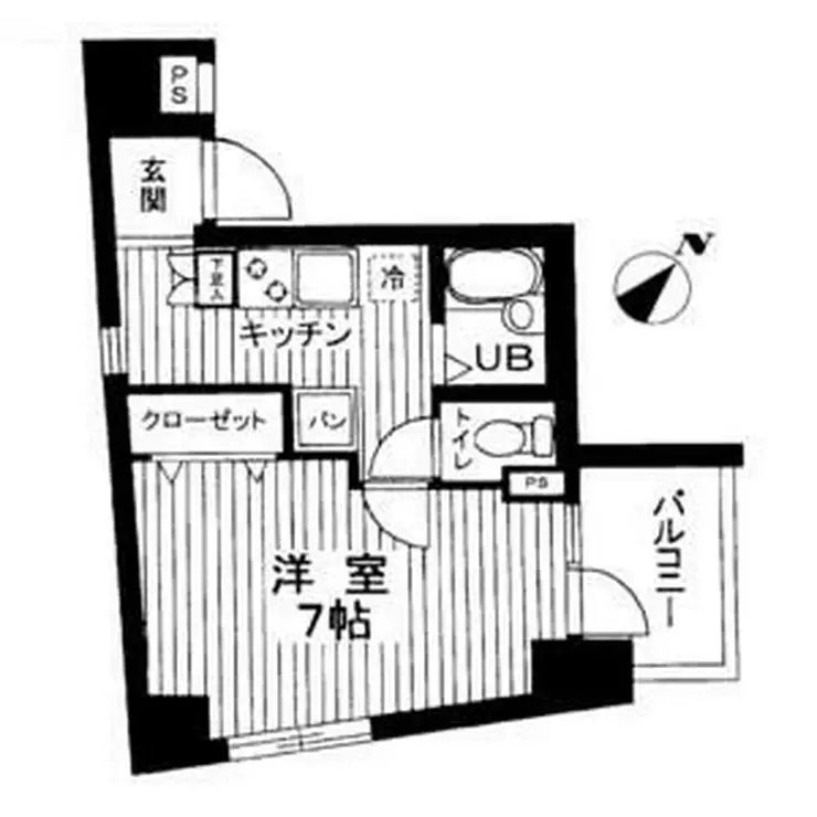 スカイコートスパシエ池袋 3階階 間取り