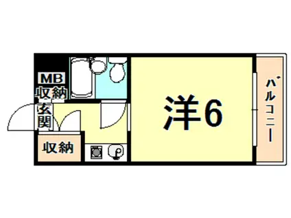 朝日プラザ甲子園(ワンルーム/5階)の間取り写真