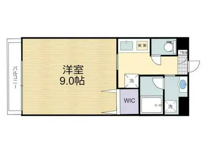 NEW ERA上南部(1K/4階)の間取り写真